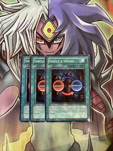 SD7-DE020 x3 Schild & Schwert Common Top Zustand Yugioh - Bild 1 von 2