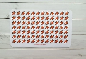 84 Football Planner Stickers- Perfect For Any Planner- Erin Condren, Happy - Picture 1 of 2