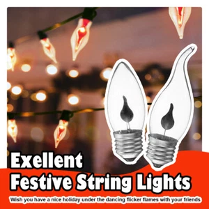 5x LED Bulb Candle Light Flame Effect Lamp E14 E27 3W 220V Home Decor Lighting - Picture 1 of 23