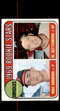 1969 TOPPS MIKE ADAMSON 66 VG-EX MERV RETTENMUND RC BASEBALL BALTIMORE ORIOLES
