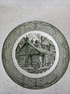 Royal China - USA1 The Old Curiosity Shop - Dinner Plate 10” - Green Vintage  - Picture 1 of 12