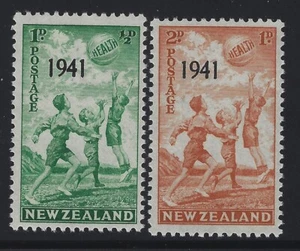 New Zealand 1941 Overprinted Health set Sc# B18-19 NH - Picture 1 of 1