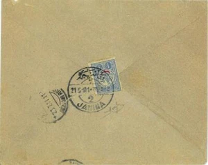 P0376 - Ocupación de Turquía de Grecia - Historia Postal - Janina a Italia 1911 - Imagen 1 de 1
