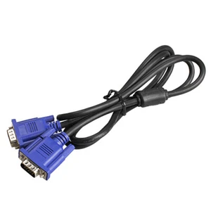 UK- 1.5M VGA To VGA Cable Male To Male Video Connection Cable - Photo 1/8
