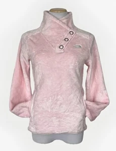 The North Face hellrosa Osito Fleecepullover Druckknöpfe Taschen hochgeschlossen XS - Bild 1 von 11