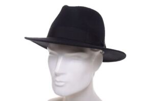 Borsalino Traveller Black Wool Felt Hat