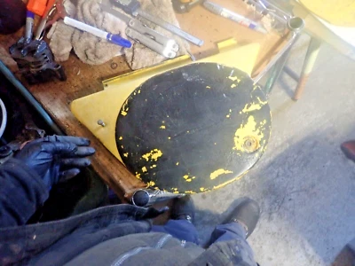 Yamaha SC 500 1974 panel de matrícula izquierda Foto 1 de 4