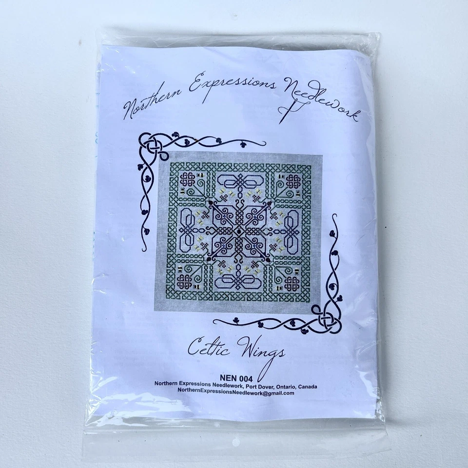 Celtic Wings Art Design Northern Expressions Counted Cross Stitch Pattern - Image 1 of 4