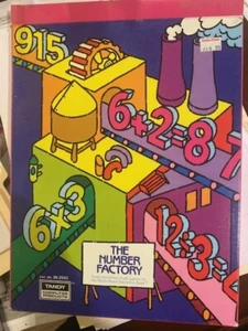 Radio Shack The Number Factory 26-2543 Educational Software Tape and Manual - Bild 1 von 3