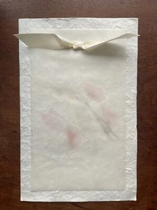 Wedding Invitation Kit Hand Made Paper w/ Vellum, Ribbons 100 + Extra Envelopes - Picture 1 of 11