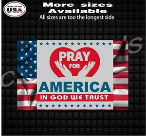 American Flag Pray For America Printed Decal Window Decal Sticker - Bild 1 von 1