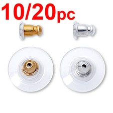Earrings gold silver metal plug stud stoppers findings post back backs backing