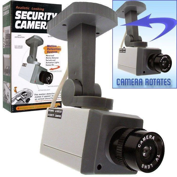 FAKE REALISTIC MOTION DECTECTION SECURITY DUMMY VIDEO CAMERA activation light