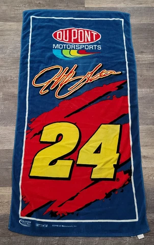Vintage 2002 Jeff Gordon #24 Dupont 27x56" Beach Towel Nascar JG Motorsports Cover