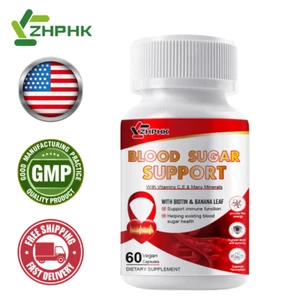 Blood Balance - 60 Capsules - Blood Sugar Support & Blood Pressure Supplement - Picture 1 of 10