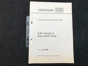 Ersatzteilliste Hercules K 50 Ultra II LC Juni 1979 - Bild 1 von 1