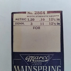 Marco 2864 main Spring 1.20 .10  12 1/2   b39 - Picture 1 of 1