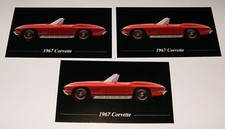 3-1967 CHEVY CORVETTE MAGNETS 66 67 327 427 VETTE CONVERTIBLE STINGRAY STING RAY