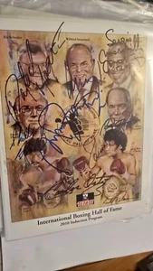 IBHOF 2010 PROGRAM FRONT SIGNED MARQUEZ MARTINEZ ZARAGOZA ORTIZ BENVENUTI & COA - Picture 1 of 1