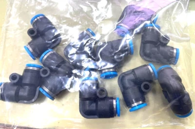 Bag of 10 FESTO QSL-8  153072 Push-in L-connector Pneumatic Elbow 8 mm tube - Image 1 of 3