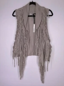 Buffalo By David Bitton Arlynn Open Sleeveless Cardigan Women’s Size Medium NEW - Picture 1 of 5