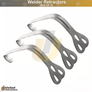 3 Stück Weider Retraktor Mundknebel Öffner Dental Schweiß Herz Retraktoren - Bild 1 von 3