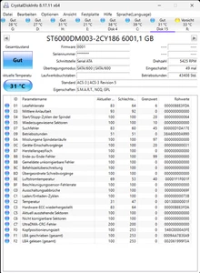 Seagate Barracuda - ST6000DM003 - 6TB - SATA3 #04 - Bild 1 von 1