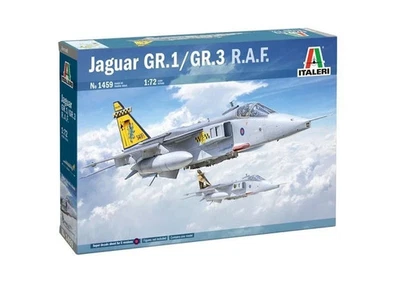 ITALERI 1:72 KIT AEREO JAGUAR GR.1 / GR.3 R.A.F. DECALS PER 5 VERSIONI  ART 1459 - Immagine 1 di 2