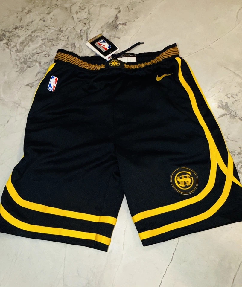 耐克男式金州勇士队 2023/24 城市版 Swingman 短裤 LY 14-16 — 第 1/4 张图片