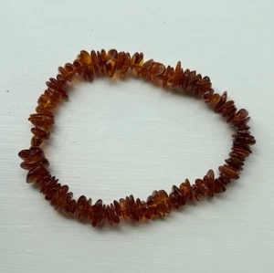 Bernstein Edelstein Perlen Armband Neu - Bild 1 von 1