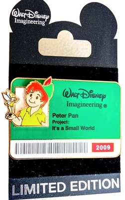 Walt Disney Imagineering, Peter Pan, Project: It's A Small World, LE 300 Pin  - Image 1 of 2