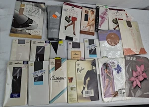 Job Lot Vintage Stockings Tights Knee Lenght Mixed Sizes Bundle Reflections P100 - Picture 1 of 13