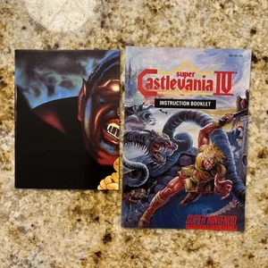 Manual de instrucciones Castlevania IV 4 SNES solo folleto *SIN JUEGO* COMO NUEVO. con cartel. - Imagen 1 de 5