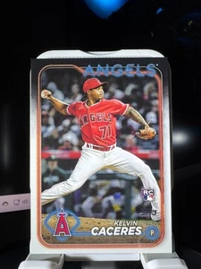 2024 Topps Series 2 Kelvin Caceres #680 Rookie Card Los Angeles Angels - Picture 1 of 2