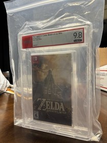 PSA graded  9.8 A++ Nintendo switch Breath of the Wild Sealed  