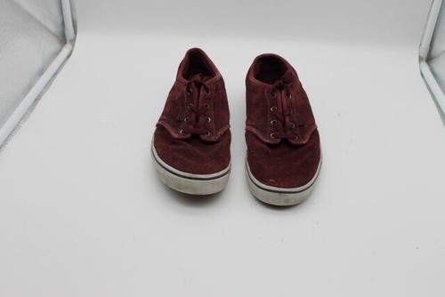 Scarpe Vans numero 38 5 rosso vino tinta unita con suola bianca ottime #A0725