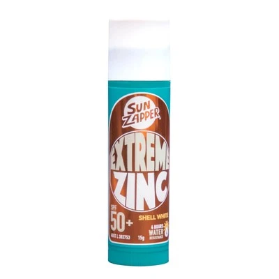 SUN ZAPPER Extreme Zinc Stick SPF 50 Plus White Mineral Face Sunblock Zinc Oxide 15g