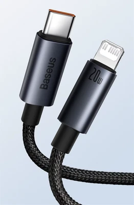 Baseus USB-C to iPhone L-Connector Cable 1 m – UK Stock - Image 1 of 4