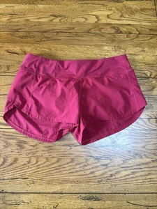 Pantalones Cortos de Entrenamiento Lululemon Rojo Speed Up Running 6 ¡Bonitos! S123 - Imagen 1 de 7
