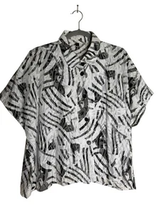 Neu DRESS TO KILL by JANE MOHR Baumwolle Top Shirt Grafik schwarz weiß S M L - Bild 1 von 4