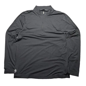 Camisa Travis Mathew Para Hombre Pequeña Havasu 2.0 Negra 1/4 Cremallera Rendimiento Golf 1MU390 - Imagen 1 de 13