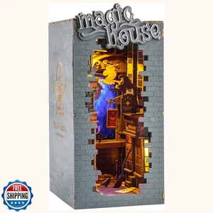 ROBOTIME DIY Book Nook Kit Decorative Booknook Bookshelf Insert Bookcase Book - Picture 1 of 5