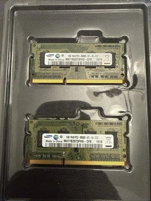 Lot of 2 Apple Mac Memory 2GB RAM DDR3-1066 (2x1GB) 1RX8 PC3-8500S SAMSUNG - Image 1 of 2