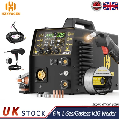 MIG250 6in1 Aluminium MIG Welder 250A 220V IGBT Lift TIG/MMA/Spot MIG/Spool Gun - Image 1 of 4