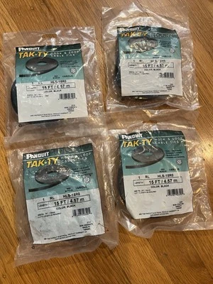 Bridas de gancho y bucle Panduit Yak-Ty (4 bolsas) HLS-15R0 15 pies Foto 1 de 3