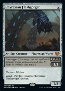 Phyrexian Fleshgorger - Foil Magic mtg Light Play, English Brothers' War x1 - Picture 1 of 1