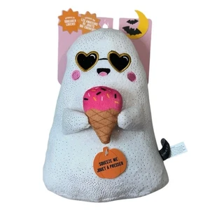 Giocattolo cane fantasma Halloween nuovo con etichette rosa gelato cucciolo animale domestico regalo cigolante spettrale ragazza - Foto 1 di 5