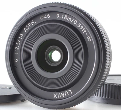 Funciona perfectamente [COMO NUEVO] Panasonic Lumix G 14 mm f/2,5 ASPH. Lente... - Imagen 1 de 4
