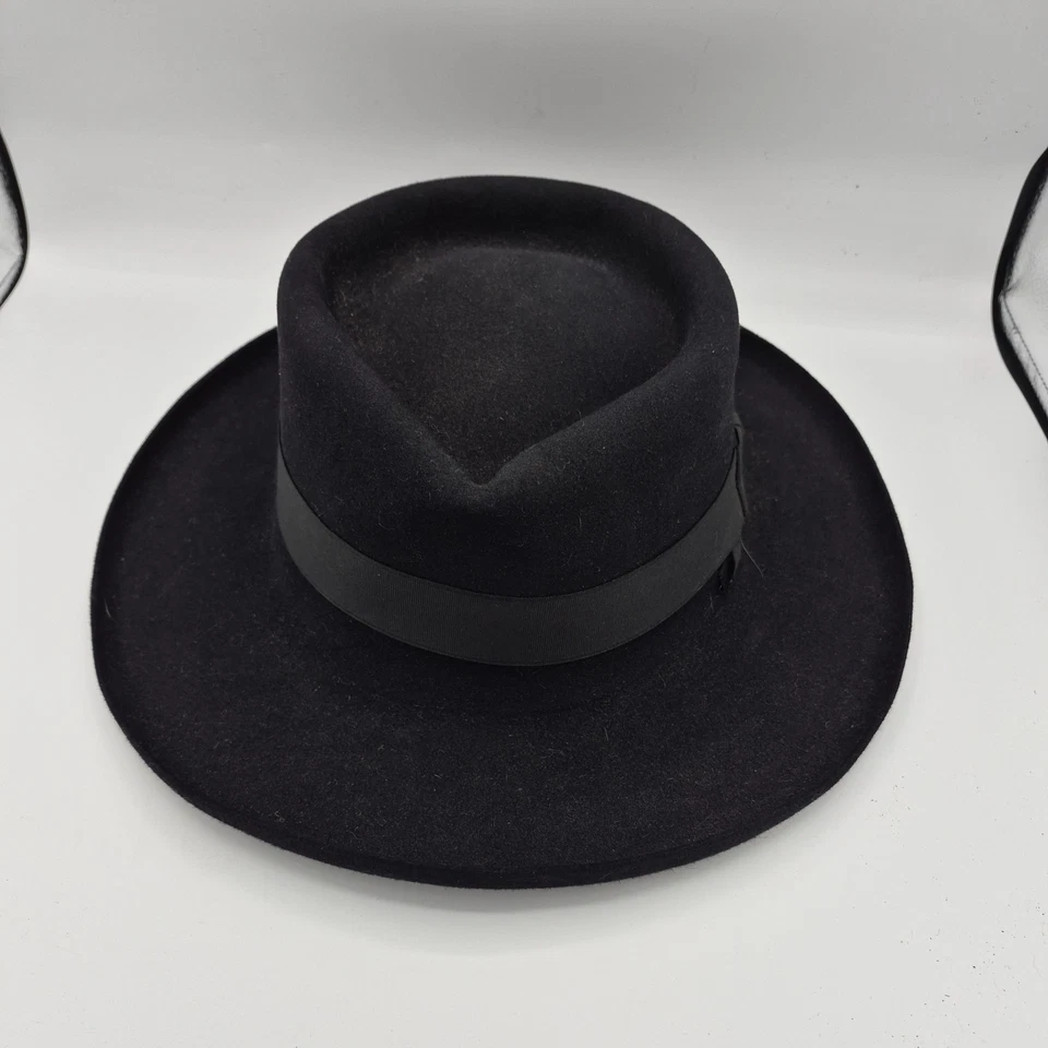 Sombrero Bailey of Hollywood para hombre Tina Fedora hecho con lana LiteFelt talla 7 1/4 Foto 1 de 4