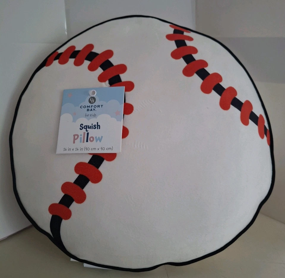 Baseball Squish Pillow By Comfort Bay Boys Sport Pillow - Image 1 of 4